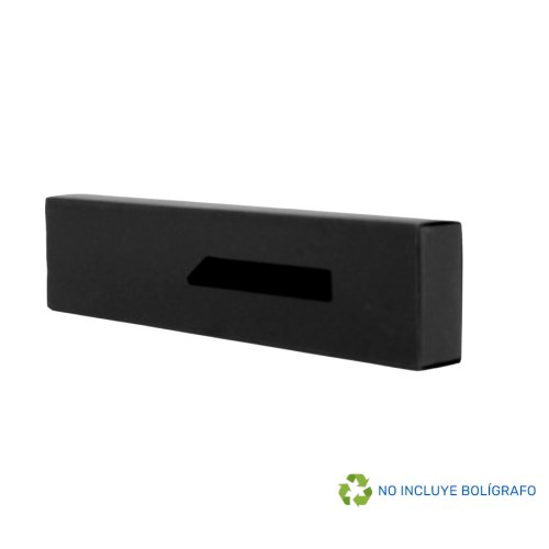 Estuche Porta-Lápiz o Bolígrafo, en cartón negro.