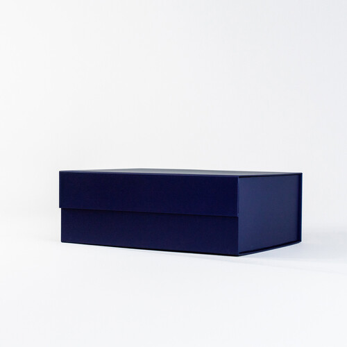 Caja con cierre magnético premium Azul Marino | 12x33x27 cm