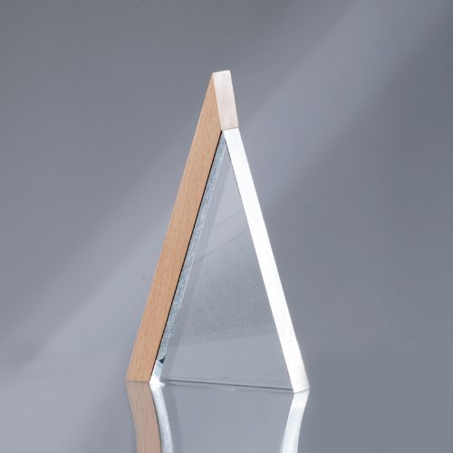 Trofeo Galvano de Madera y Cristal 