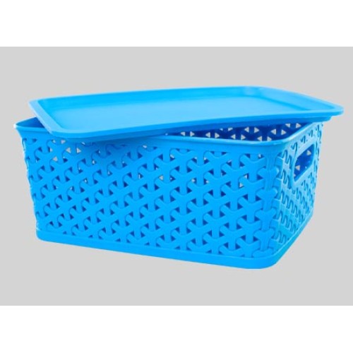 Canasto plástico 5 lt con tapa