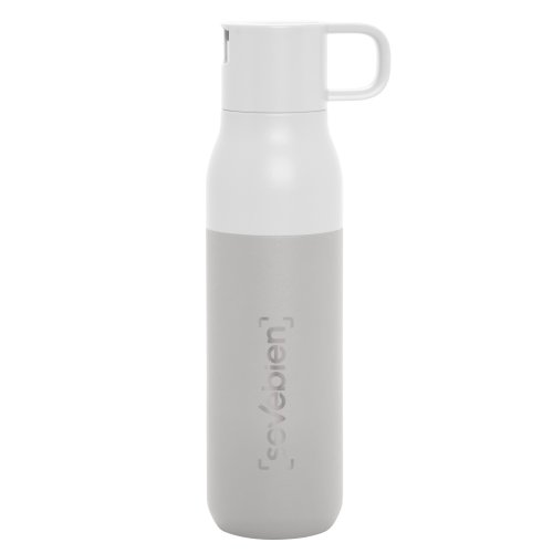 Botella térmica con dos tapas 