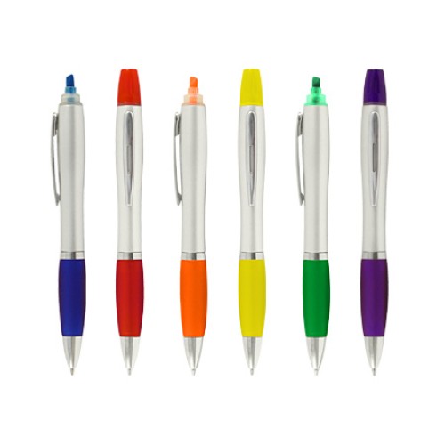 Bolígrafo con Destacador Wind Satin