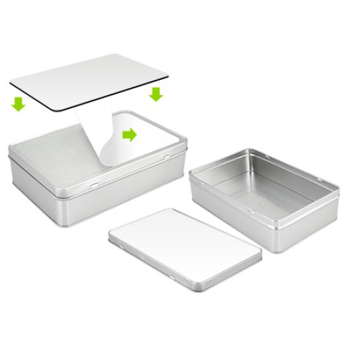 Caja Metálica Rectangular Sublimación
