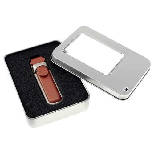 Pendrive 4GB de Metal y Cuero