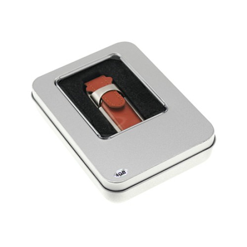 Pendrive 4GB de Metal y Cuero