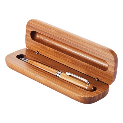 Set Bolígrafo Estuche de Bamboo