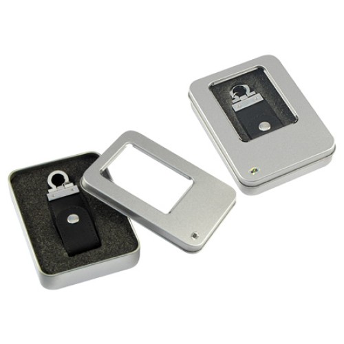 Llavero-Pendrive 4GB Simil Cuero