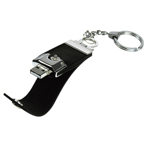 Llavero-Pendrive 4GB Simil Cuero