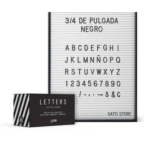 Set de letras para cartelera LETTERS 3/4