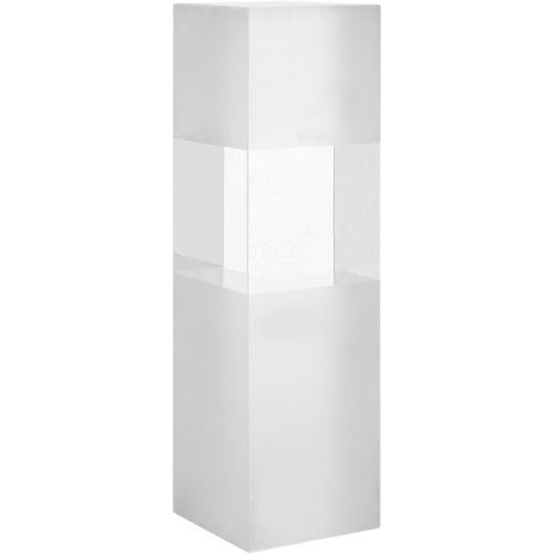 Trofeo de cristal rectangular