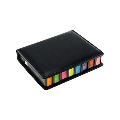 Set de Notas Adhesivas de PU Negro