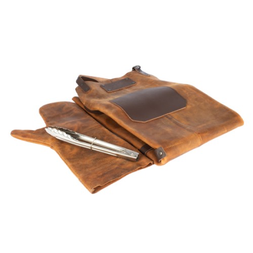 Set Asador de Cuero de Búfalo