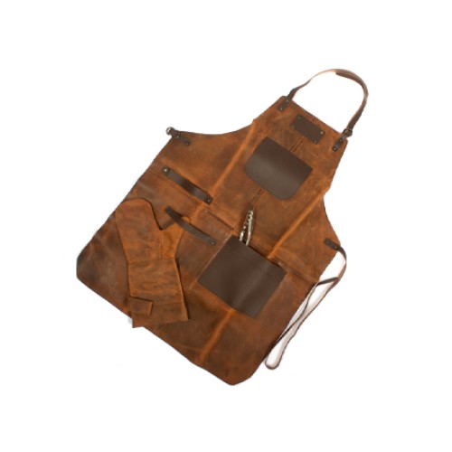 Set Asador de Cuero de Búfalo