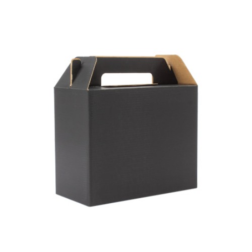 Caja autoarmable con asas, 25x20x12 cm