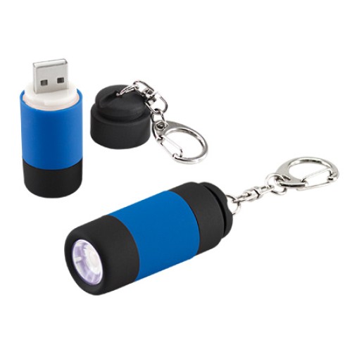 Llavero-Linterna LED Cargador USB