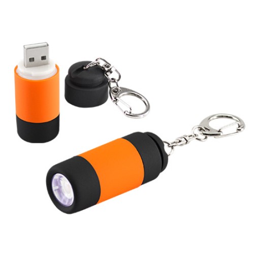 Llavero-Linterna LED Cargador USB