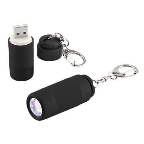 Llavero-Linterna LED Cargador USB