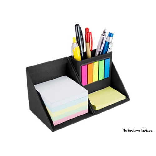 Memo Set Cubo Ecológico con Porta-Lápices
