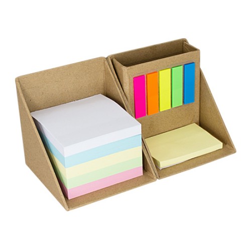 Memo Set Cubo Ecológico con Porta-Lápices