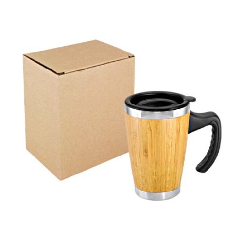 Mug de Bamboo con Asa Plástica
