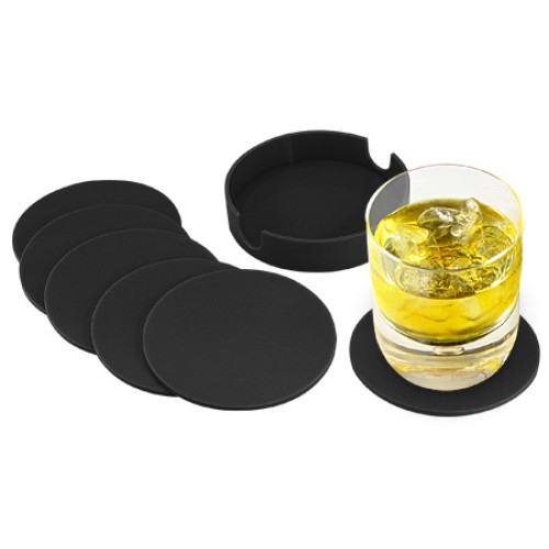 Set de Posavasos Plásticos Redondos