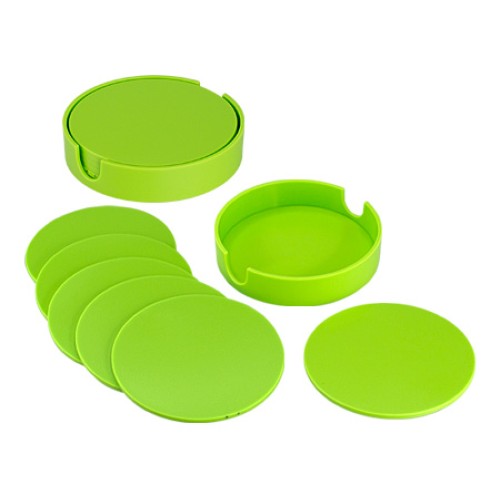 Set de Posavasos Plásticos Redondos