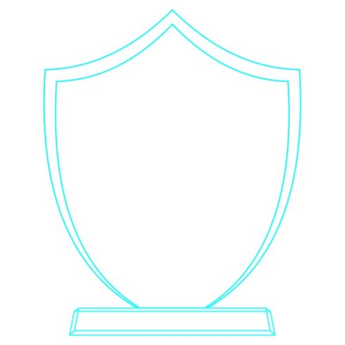Galvano Cristal Escudo CTA 2324