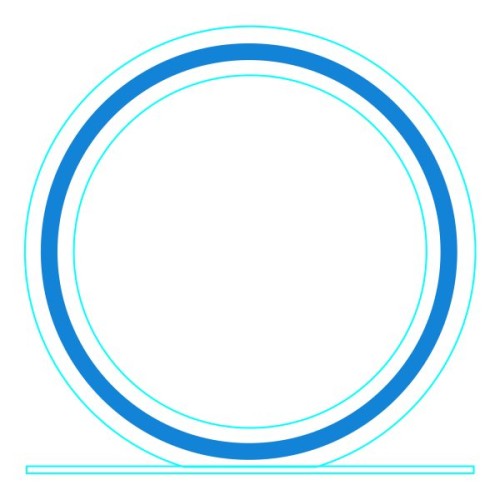Galvano Cristal Circular 2366
