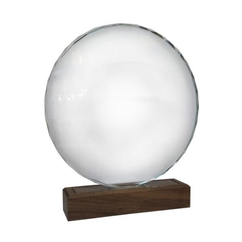 Galvano Cristal con Base de Madera BLAS 51