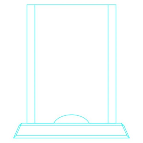 Galvano Cristal Rectangular LSA 066