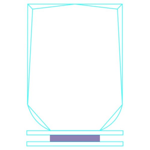 Galvano Cristal Escudo FR 42