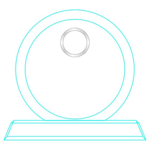 Galvano Cristal Reloj CC 01