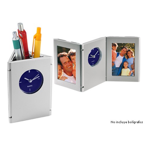 Porta-Lápices con Reloj