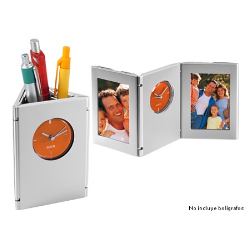 Porta-Lápices con Reloj