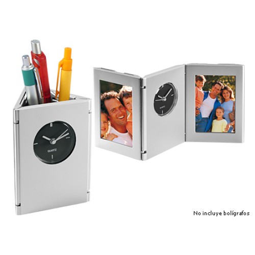 Porta-Lápices con Reloj