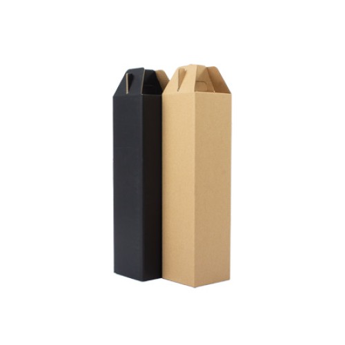 Caja autoarmable con asas, para 1 botella de Vino