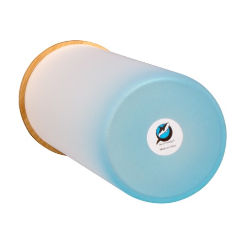Botella Vidrio Borosilicato Sublimación, tapa Bamboo