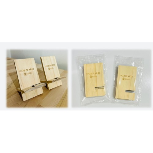 Porta Celular de madera de pino radiata 7 mm de espesor 