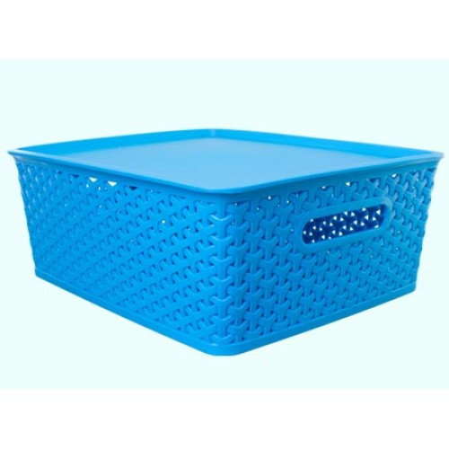 Canasto plástico 15 lt con tapa