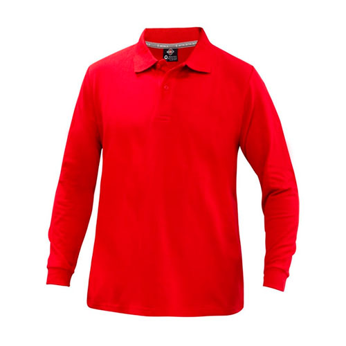 Polera Polo Confort Spandex Manga Larga Hombre