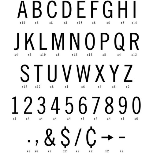 CARTELERA LETTER BOARD