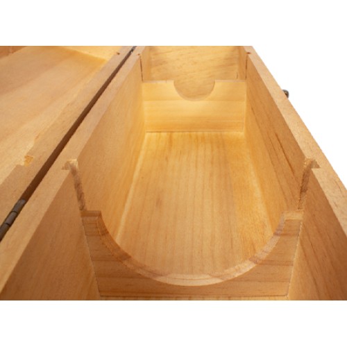 Caja de Madera Natural para Vino
