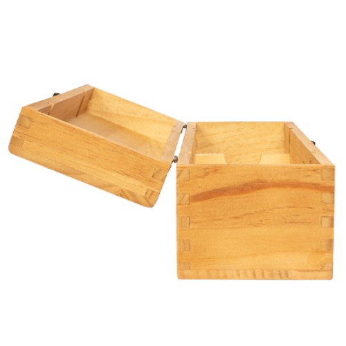 Caja de Madera Natural para Vino