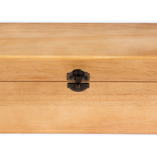 Caja de Madera Natural para Vino