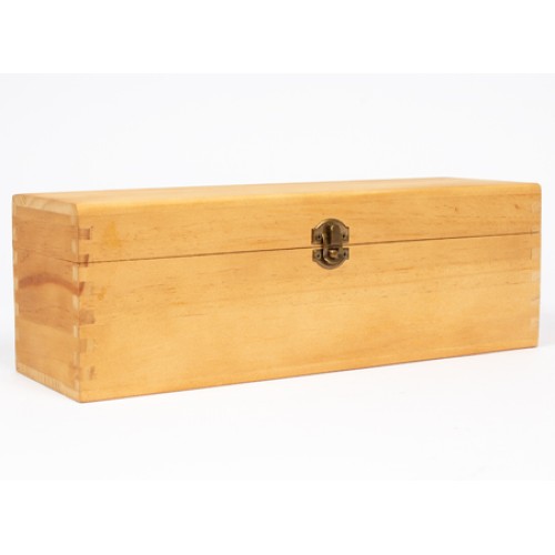 Caja de Madera Natural para Vino