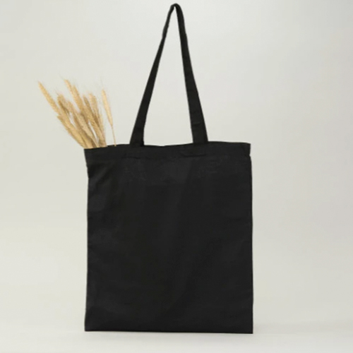 Bolsa de Algodón Orgánico negra 42x38