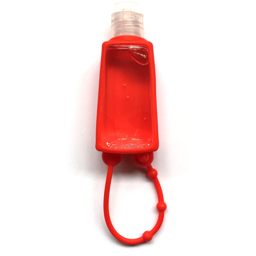 Envase con Alcohol gel Transportable Hanger