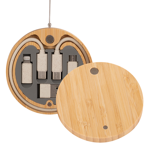 Connect Multicargador 6 en 1 de Bamboo y Trigo