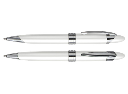 Bolígrafo Metálico White Pearl