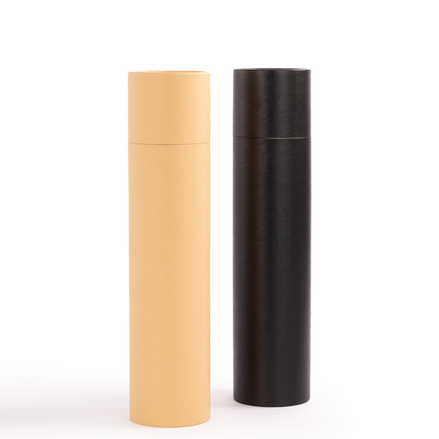 Caja tubular grande de cartón con tapa, para regalos. 2L